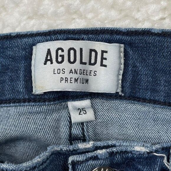 Agolde Sophie High Rise Skinny Distress Crop Jean - Picture 6 of 16